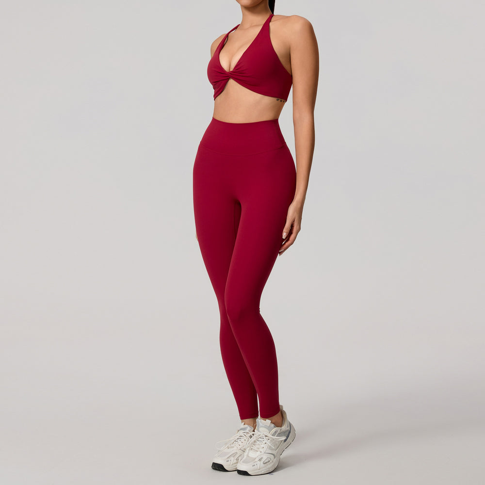 Cross-Back Yoga Running Sports Set